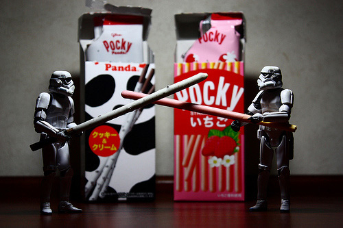 Pocky stick bread stormtrooper photogprahy