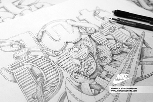 Nike just do it Schultz typography