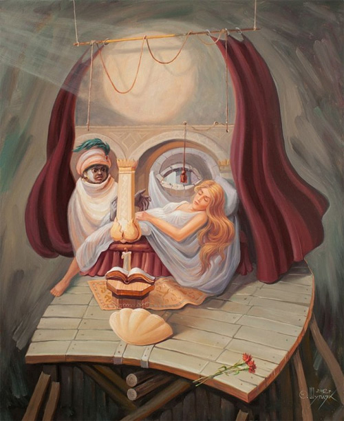 oleg shuplyak optical illusion oil painting