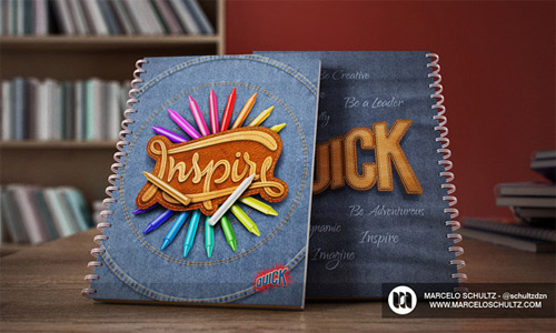 Inspire quick notebook cover designs