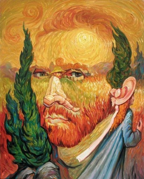 oleg shuplyak optical illusion oil painting