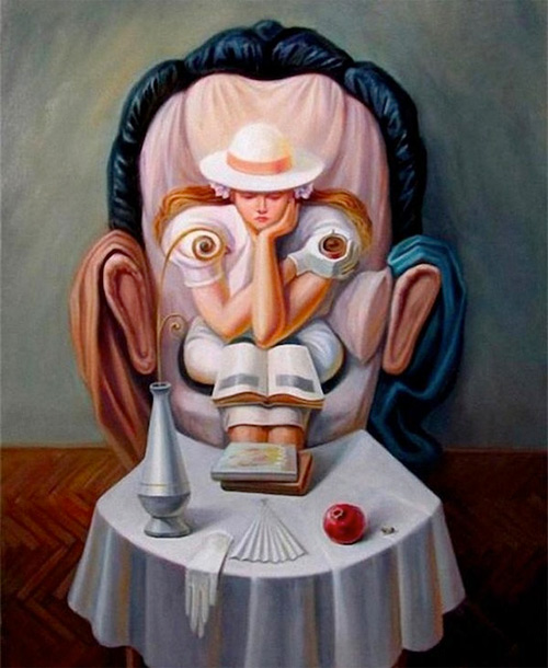 oleg shuplyak optical illusion oil painting