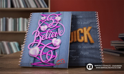 believe quick notebook cover designs