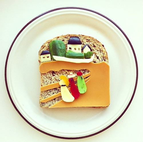 ida skivenes art toast food art