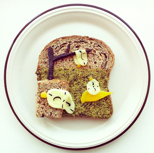 ida skivenes art toast food art