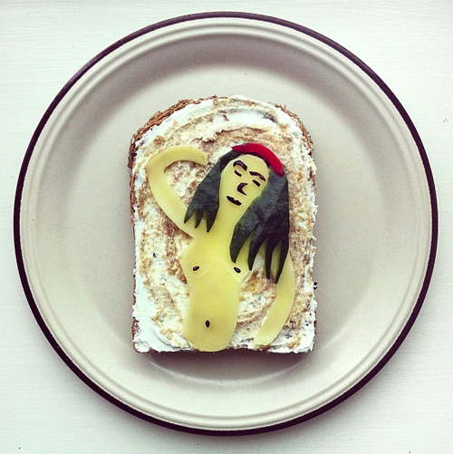 ida skivenes art toast food art