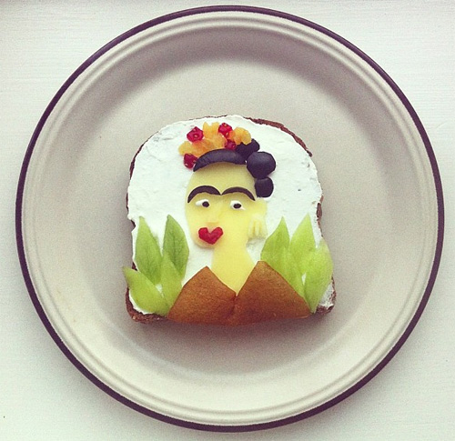 ida skivenes art toast food art