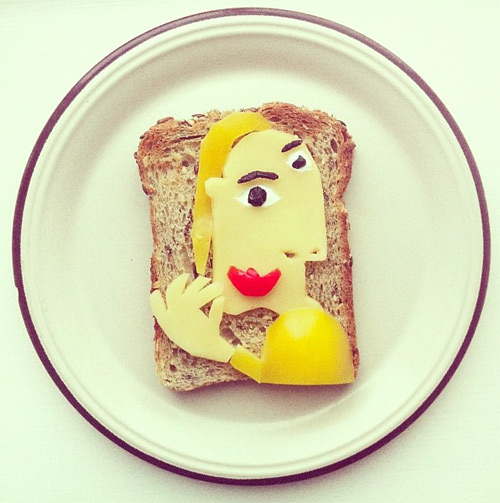 ida skivenes art toast food art