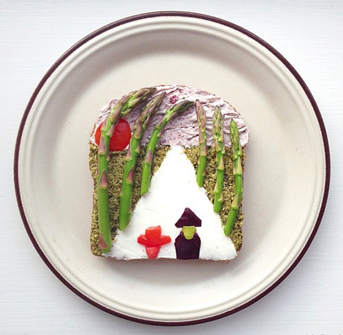 ida skivenes art toast food art