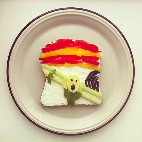 ida skivenes art toast food art