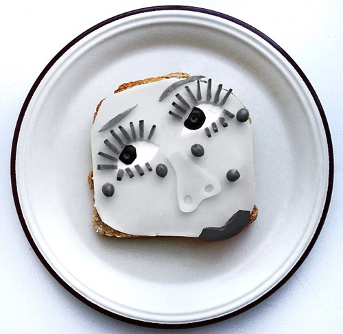 ida skivenes art toast food art