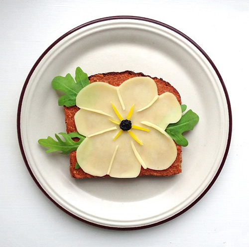 ida skivenes art toast food art