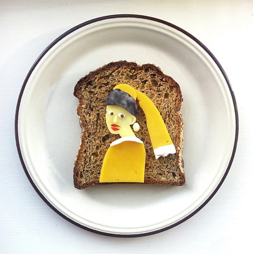 ida skivenes art toast food art