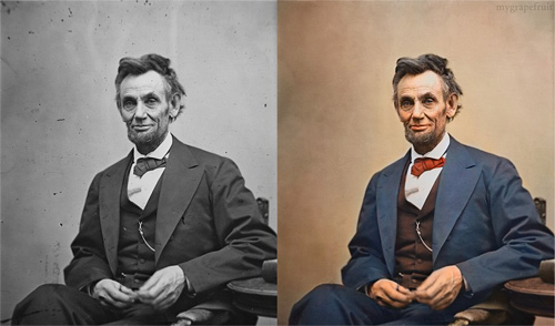 colorized photos vintage