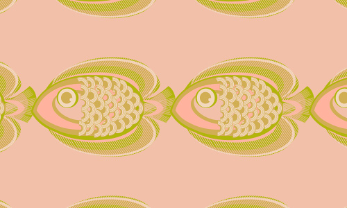 Pink free fish patterns