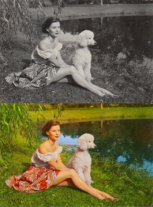 colorized photos vintage