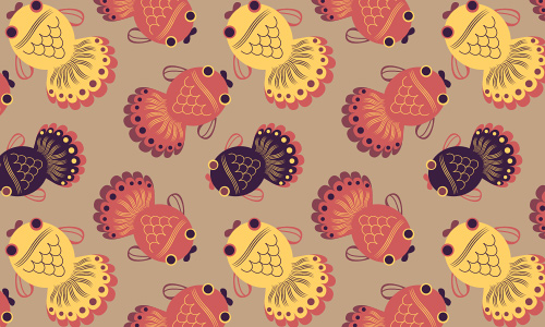 Adorable free fish patterns