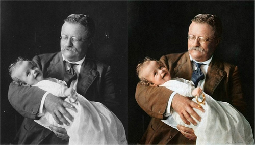 colorized photos vintage