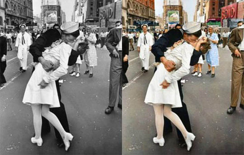 colorized photos vintage