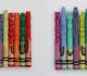 Delicate Sculptures on Graphite Pencils and Colored Crayons