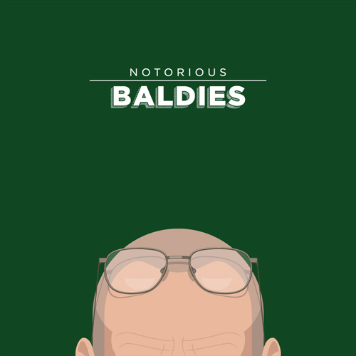 Hilarious Illustrations Of Some Of The Most Famous Bald Headed