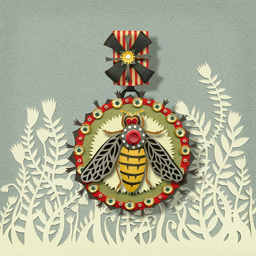 Framed Bee Medal