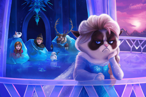 grumpy cat cartoon disney