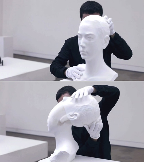 Li Hongbo flexible paper sculptures