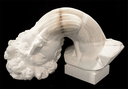 Li Hongbo flexible paper sculptures