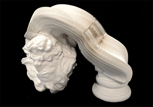 Li Hongbo flexible paper sculptures