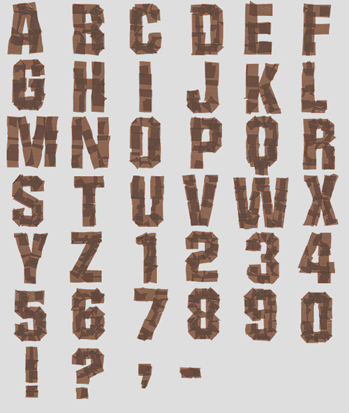 Brown Fur Font - Handmadefont