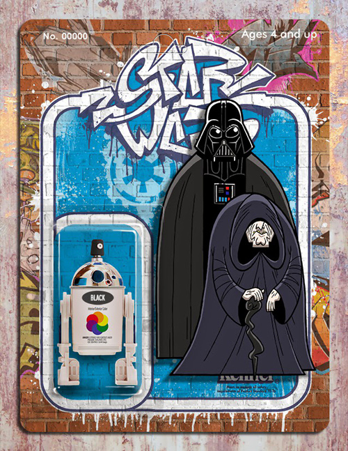 Phil Postma Star Wars graffiti illustrations