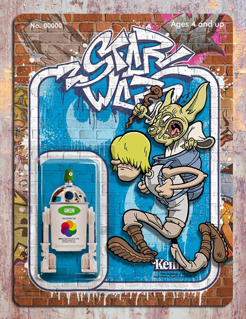 Phil Postma Star Wars graffiti illustrations