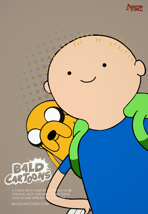 Cartoon Characters Turned Bald To Support Children Struggling With