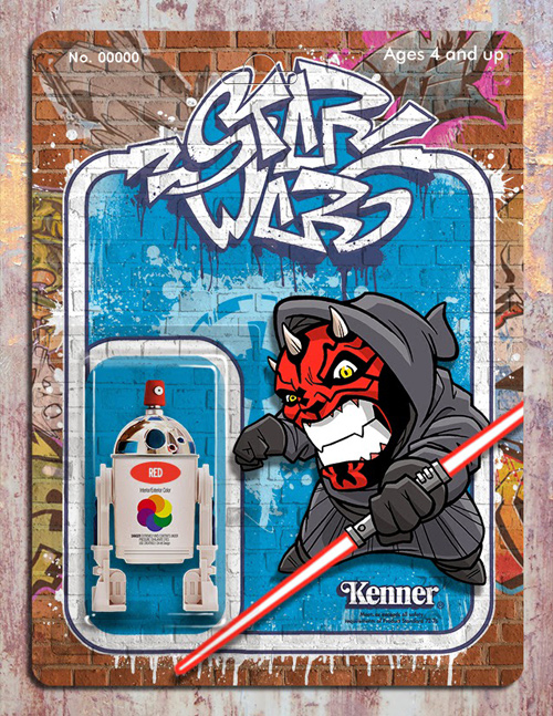 Phil Postma Star Wars graffiti illustrations