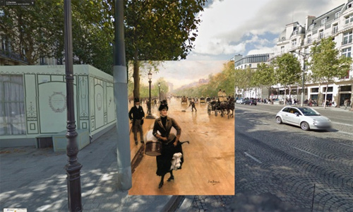 Halley Docherty The Guardian classic paintings Google Street View