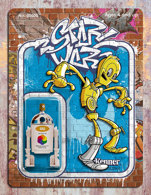 Phil Postma Star Wars graffiti illustrations