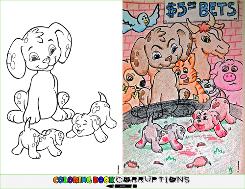 coloring book pages gone wrong