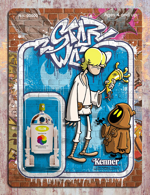 Phil Postma Star Wars graffiti illustrations