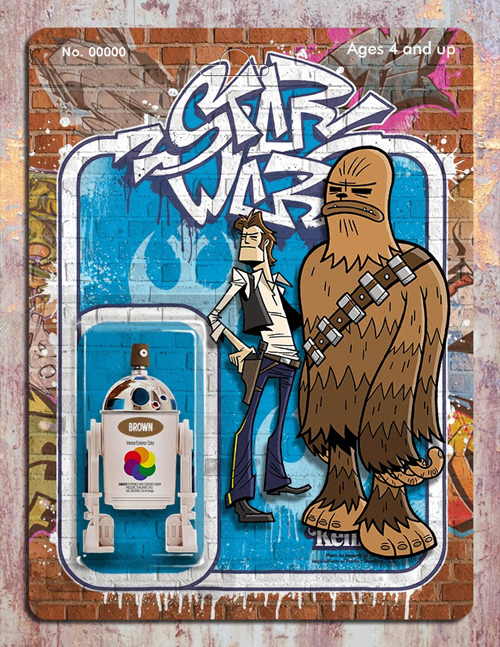 Phil Postma Star Wars graffiti illustrations