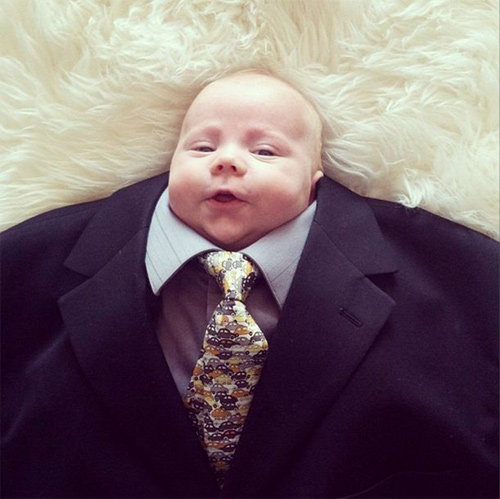 Adorable Babies Go Irresistibly Formal With Their Suits On