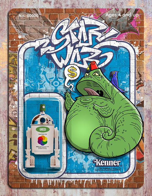 Phil Postma Star Wars graffiti illustrations