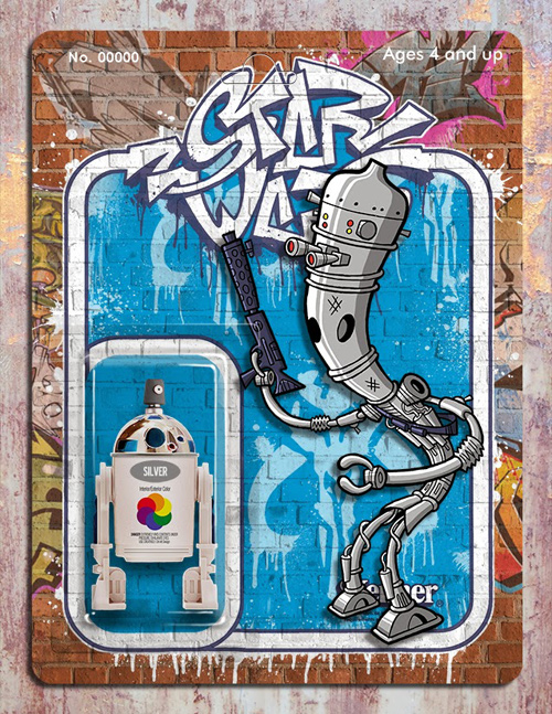 Phil Postma Star Wars graffiti illustrations