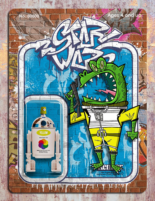 Phil Postma Star Wars graffiti illustrations