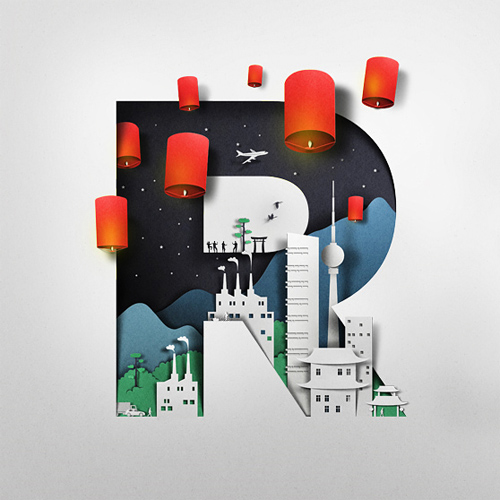 Eiko Ojala paper art illustration