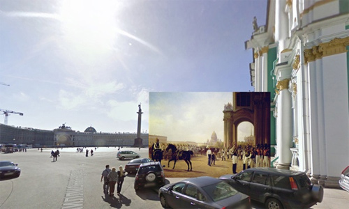 Halley Docherty The Guardian classic paintings Google Street View