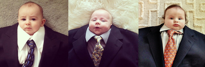 Adorable Babies Go Irresistibly Formal With Their Suits On