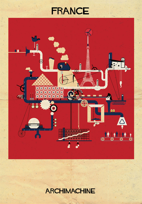 Federico Babina Archimachine illustrations