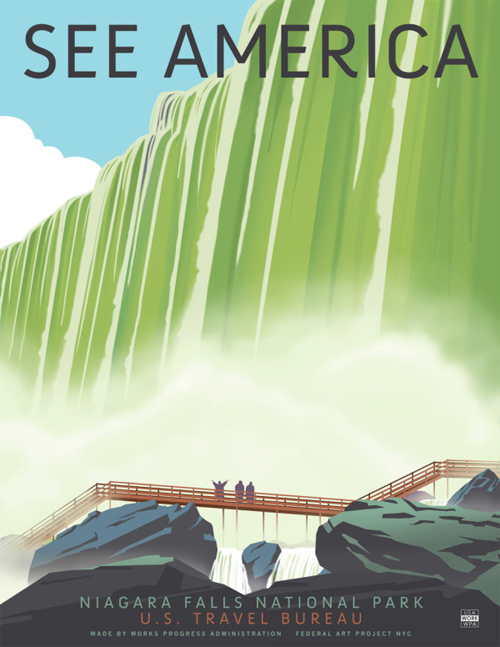 Steve Thomas featured travel posters See America