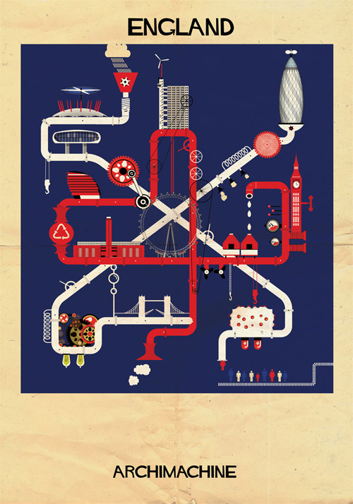 Federico Babina Archimachine illustrations